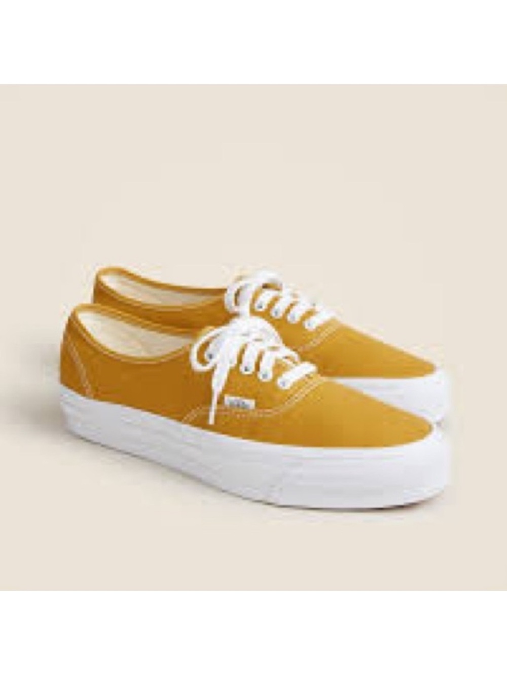 Mustard Canvas Low-Top Platform Sneakers - Men’s 9.5 women’s 11 like new!